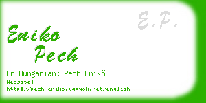 eniko pech business card